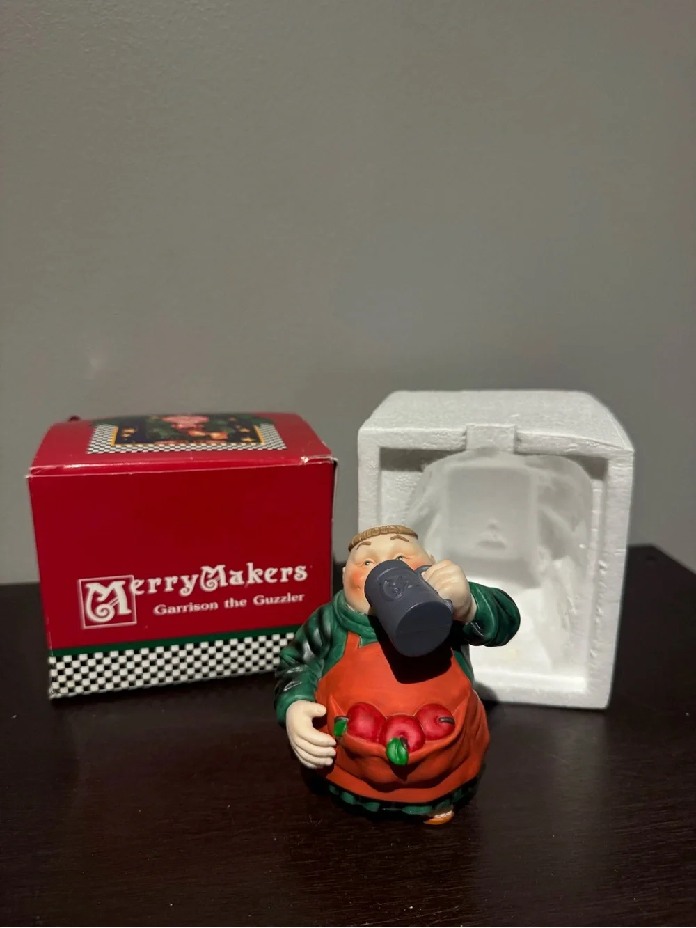 Dept 56 Merry Makers “Garrison the Guzzler” Porcelain Figurine-Original Box